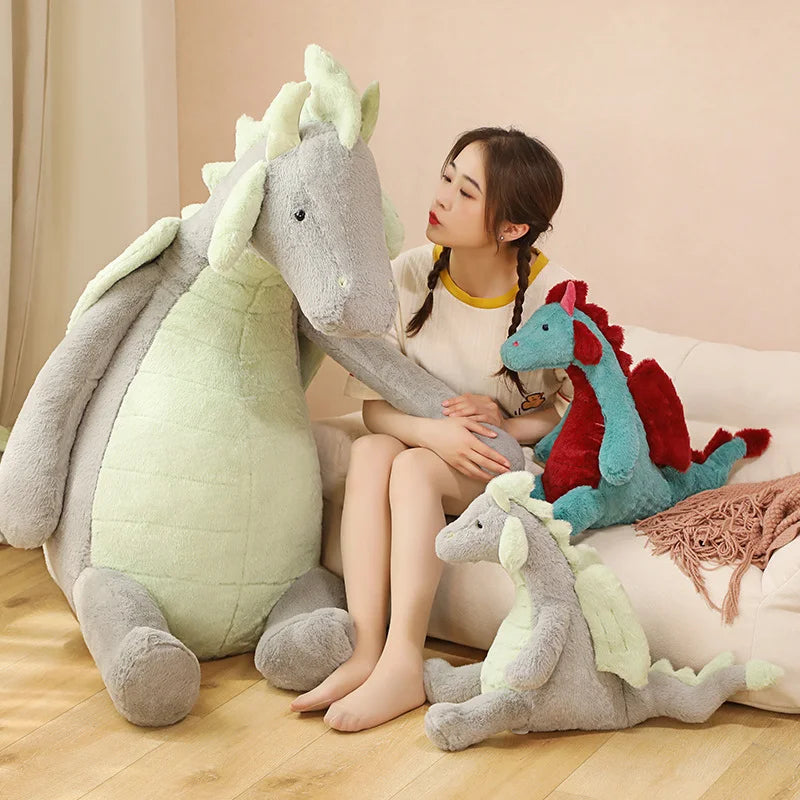 Lovely Dinosaur Peluche Toy | Kawaii Dragon Plushies Dolls Stuffed Animal Pillow | Anime Soft Baby Kids Girls Toys Gifts | Alo Trendy