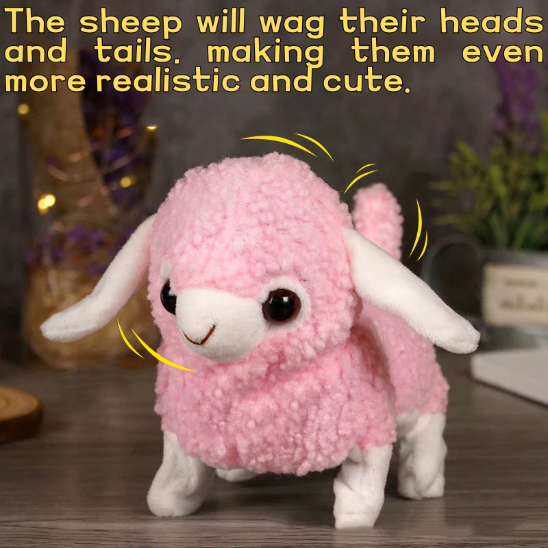 Cute Electronic Interactive Pet Sheep Plush Toys | Walking Panda Simulation Realistic Interactive Stuffed Animals | Peluche Dolls | Alo Trendy