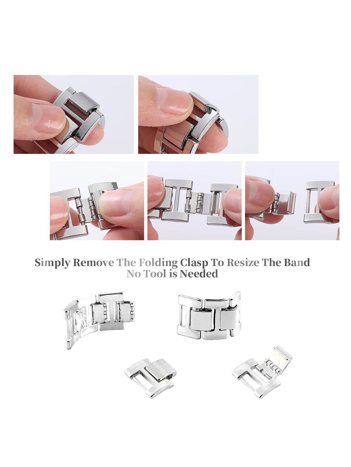 Metal Strap for Apple Watch Band Series 8, 7, 6, SE, 5, 4, Ultra | Women's Jewelry Bracelet Chain | Available for 49mm, 45mm, 44mm, 41mm, 40mm, 38mm