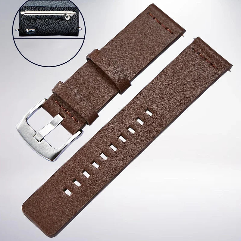 20mm Watch Band for Samsung Galaxy6 5 4 | 40 44MM 6/4 Classic 43 47mm | 42 46mm 22mm Leather Bracelet for Gear S3 | 18mm 24mm Strap | Alo Trendy