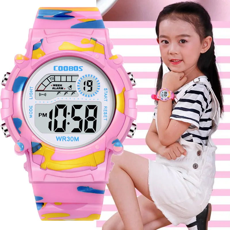 New Military Watch For Child Boy Girl | Sport Digital Kids Watches | Alarm Date Luminous Waterproof Watches | Student Electronic Clock