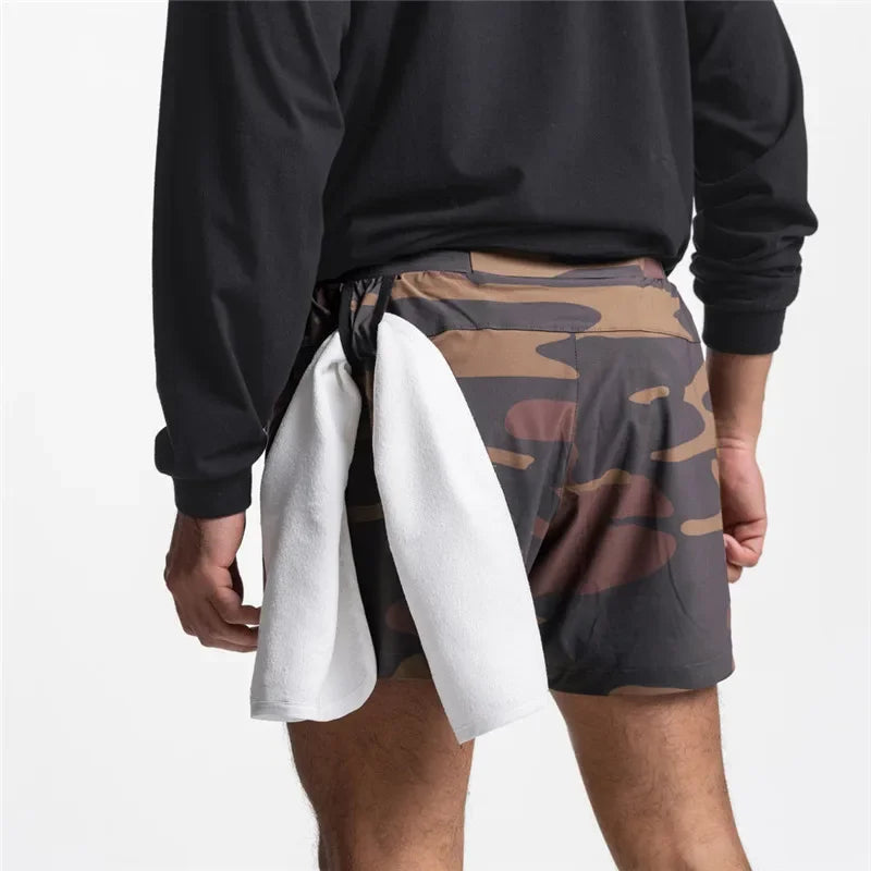 Men's Summer Running Jogger 2-in-1 Double-Layer Quick-Drying Fitness Shorts | Athletic Shorts with Compression Liner for Ultimate Comfort and Performance