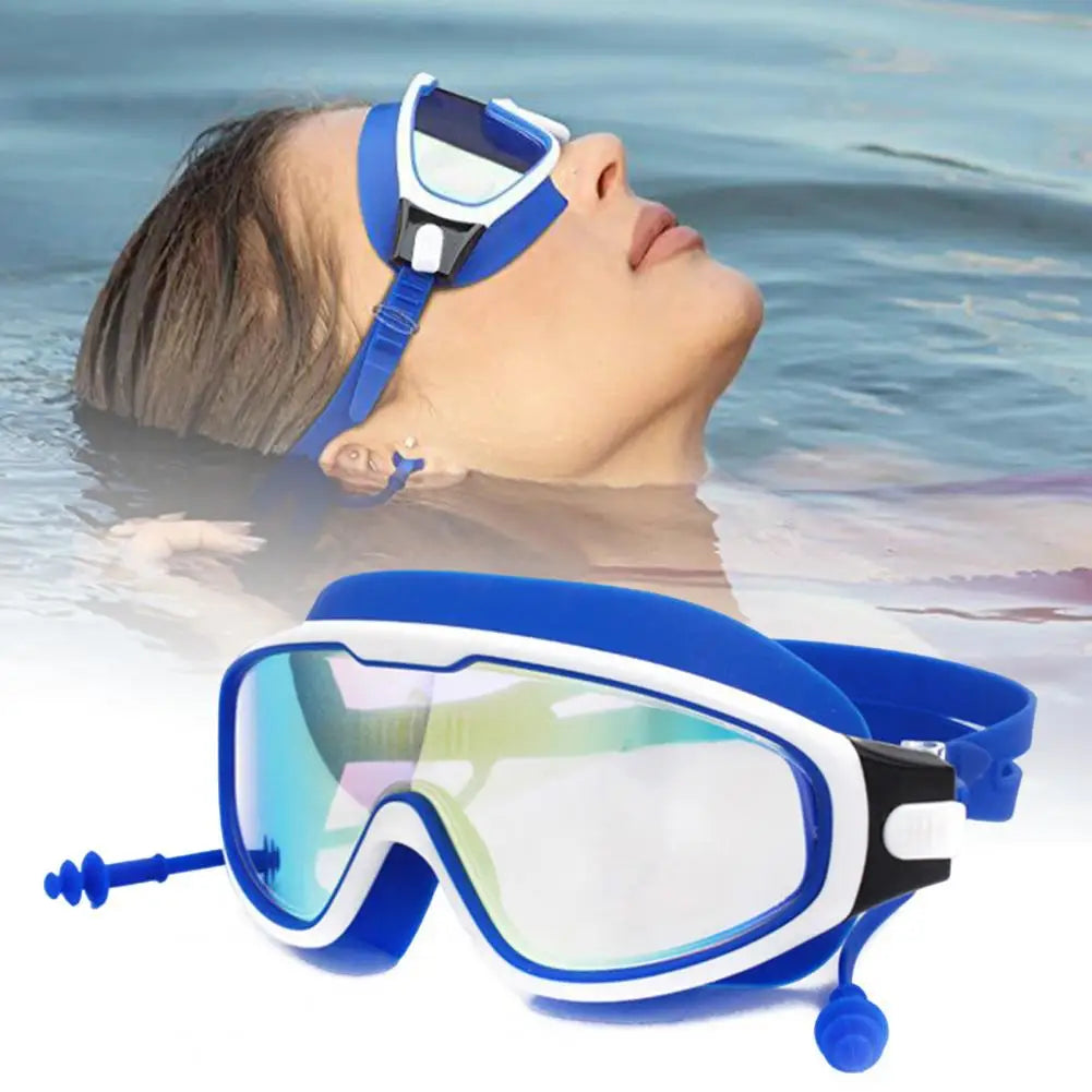 Swimming Goggles Wide View Diving Goggles | Anti-Fog Waterproof Swimming Eyeglasses | UV Protection No Leaking Swim Glasses