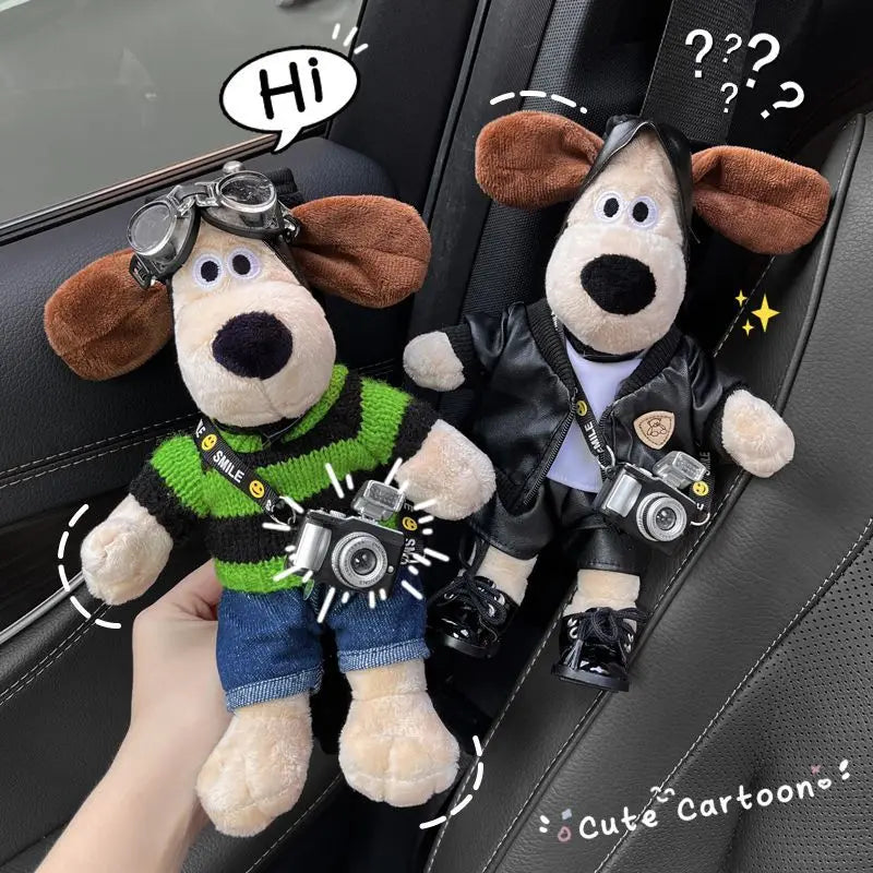 New Car Seat Belt Shoulder Protector Cute Cartoon High-end Korean Japanese Dog Doll Safety Belt Protec Car Interior Ornaments | Alo Trendy