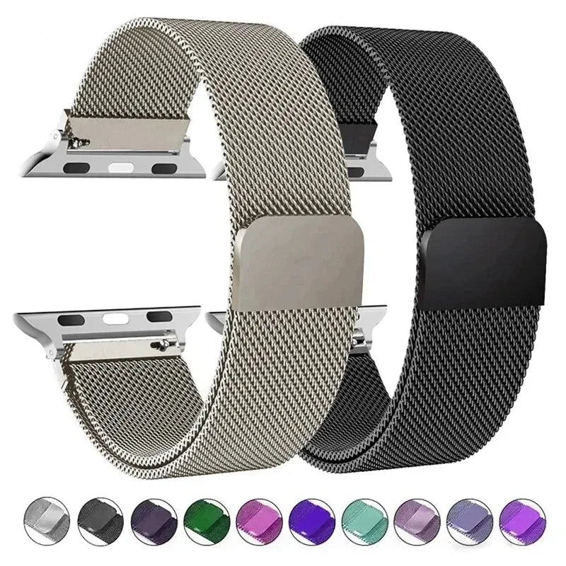 Milanese Strap for Apple Watch Bands 44mm 40mm 45mm 49mm 41mm 38mm 42 44 mm Bracelet | iWatch Series 9 3 6 5 SE 7 8 Ultra 2 Strap | Alo Trendy