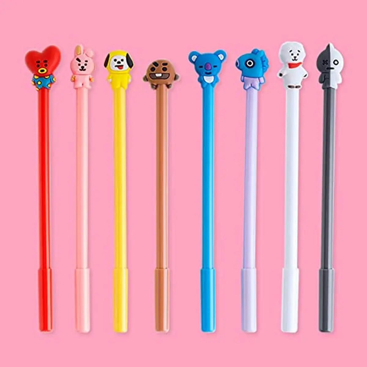 24 Pcs Cartoon Animal Pens | Cute Gel Ink Pens Boys Girls Writing Tools | Kawaii School Supplies Stationery | Alo Trendy