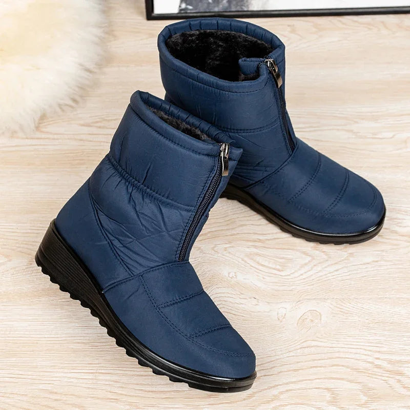 Women’s Waterproof Winter Snow Boots | Non-Slip Platform Warm Ankle Boots | Cotton-Padded Botas de Mujer