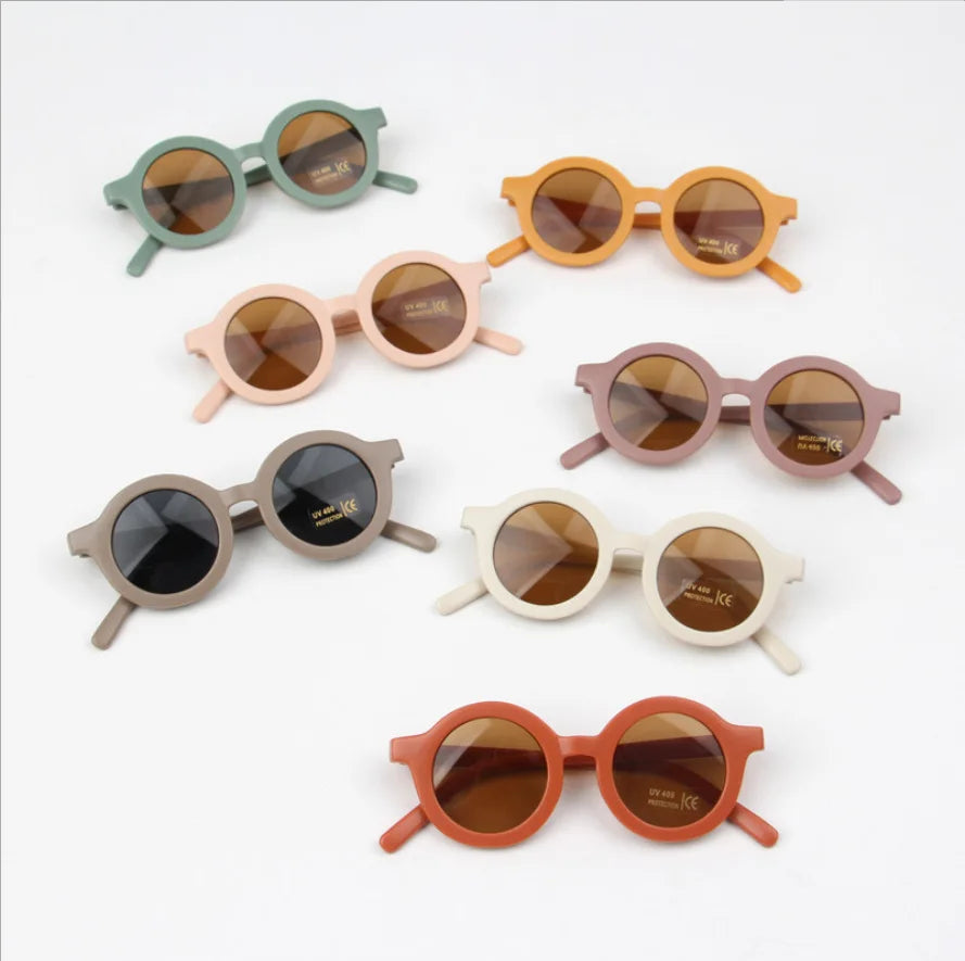 Children's Sunglasses | Parent-Child Frosted Glasses | New Decorative Runway Shades for Ages 1-8 | Trendy Kids' Sunglasses