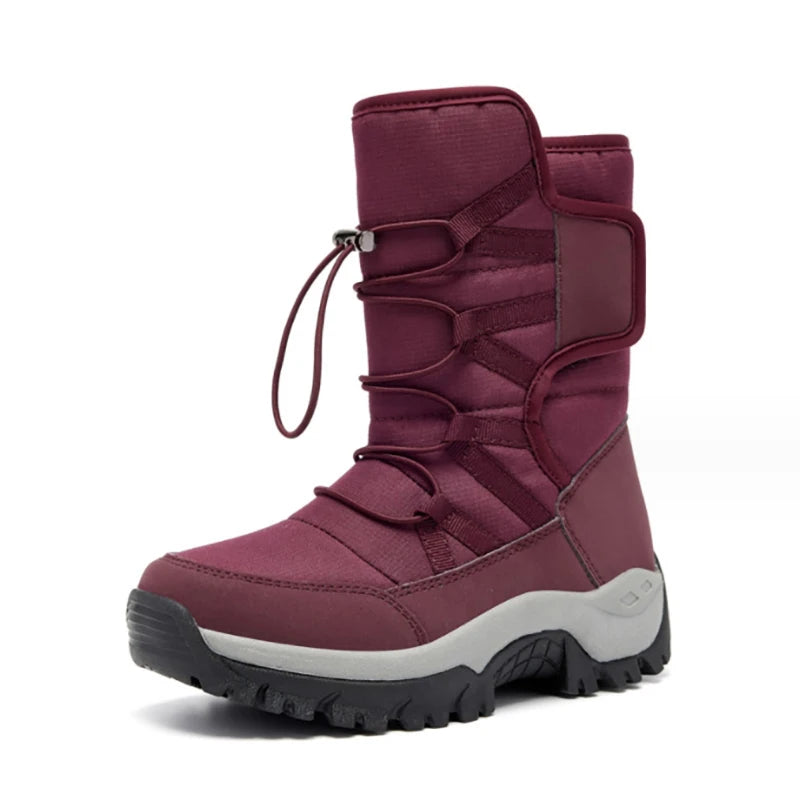 Women's Snow Boots Platform | Waterproof Winter Boots with Thick Plush Heels, Non-Slip, Warm Fur Fashion Winter Shoes for Women