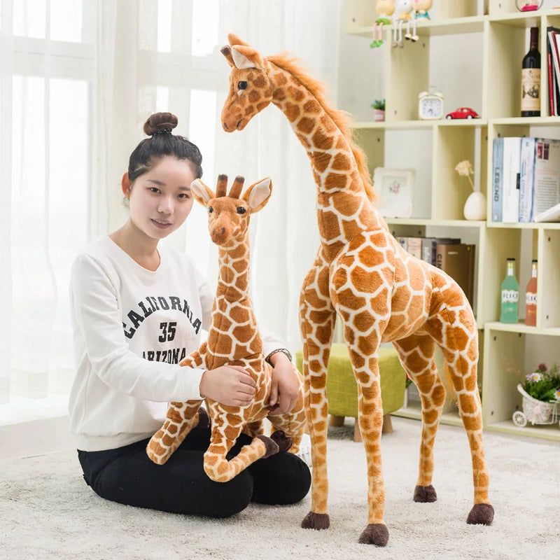 Giant Realistic Giraffe Plush Toy | Adorable Stuffed Animal Doll | Soft Simulation Giraffe Doll for Kids | Perfect Birthday Gift & Bedroom Decor