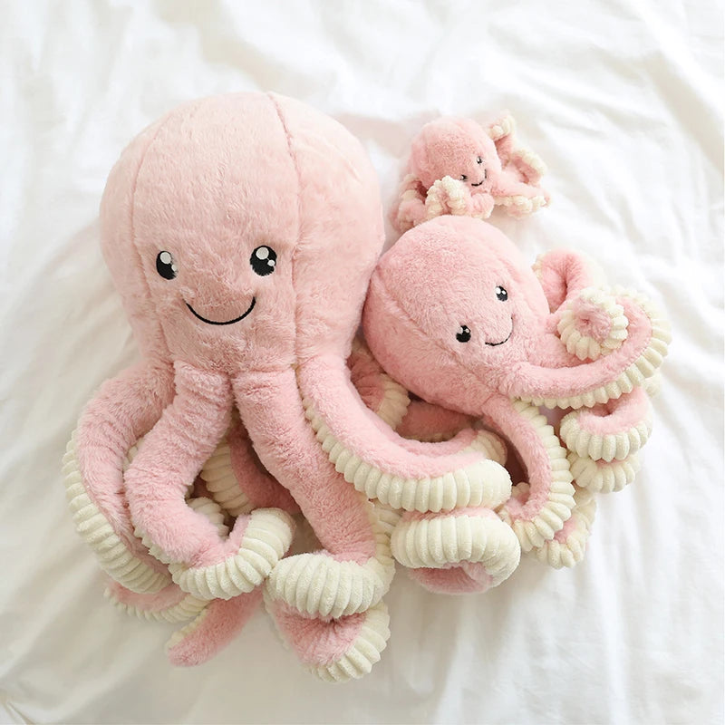 Customized Size Octopus Stuffed Plush Toy | Perfect Birthday & Christmas Gift for Kids | Cute Tako Doll