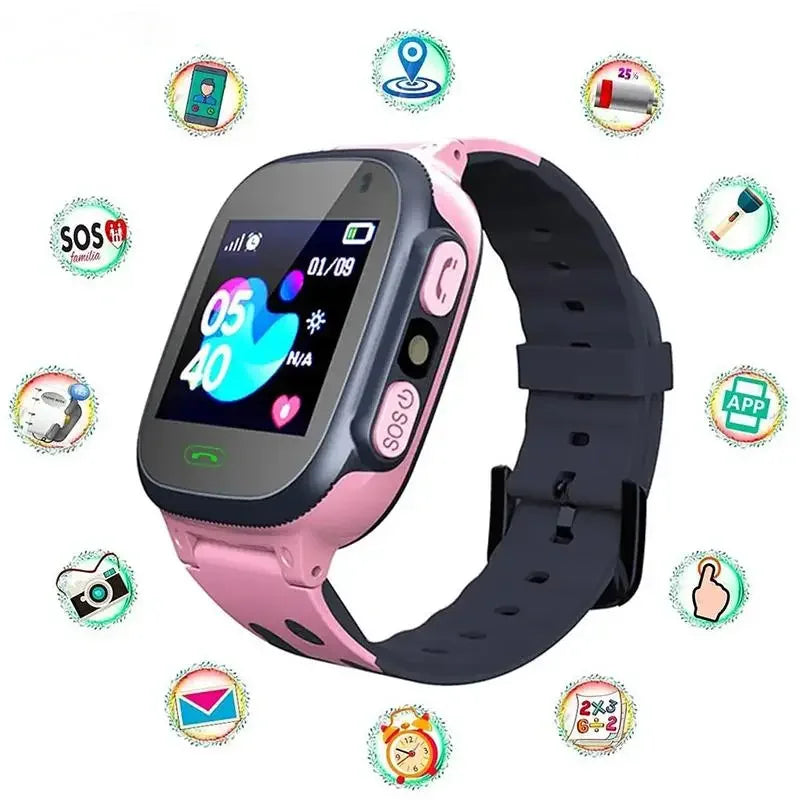 Kids Smart Watch GPS SOS | Waterproof Kids Watches with Call Function | Children Smartwatch Clock with SIM Card and Location Tracker for Xiaomi