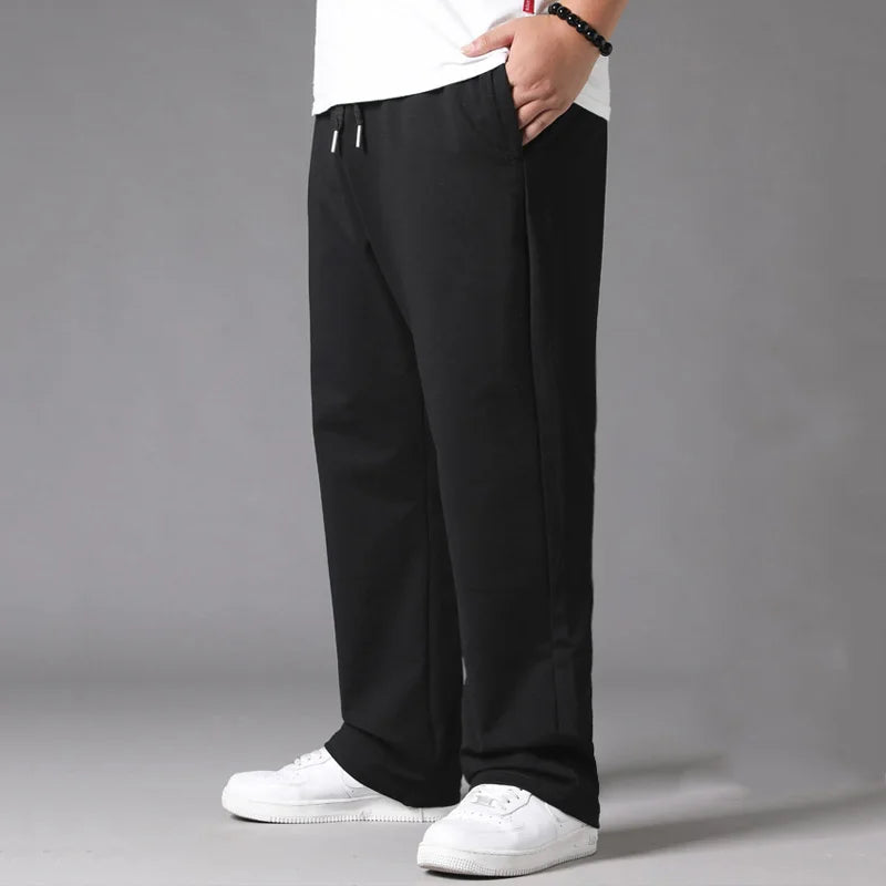 10XL Men's Loose Fit Tracksuit Pants | Oversized Elastic Waist Sweatpants | Casual Joggers for Sports and Everyday Wear