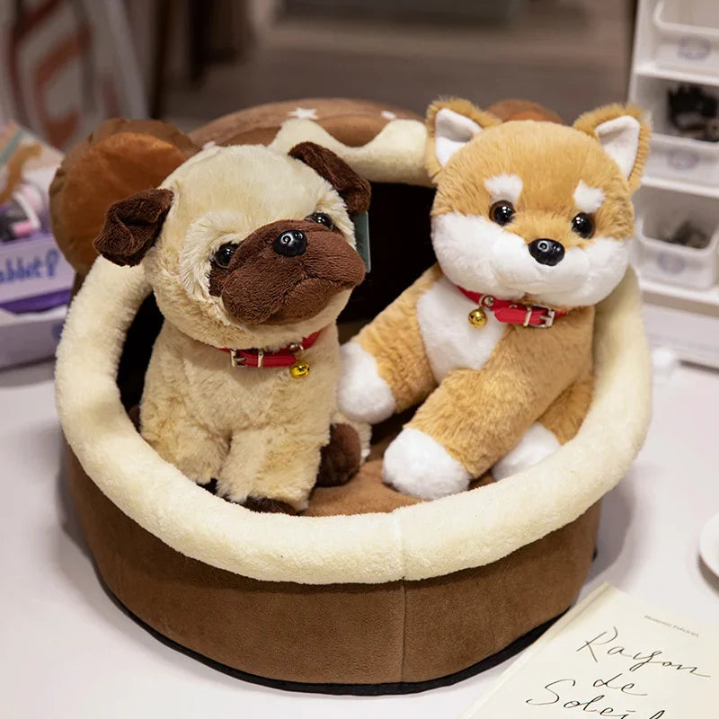 Cute Corgi Shiba Inu Pug Dog Plush Toy Soft Kawaii Puppy Doll Cartoon Animal Dog Stuffed Pillow Children Birthday Christmas Gift | Alo Trendy