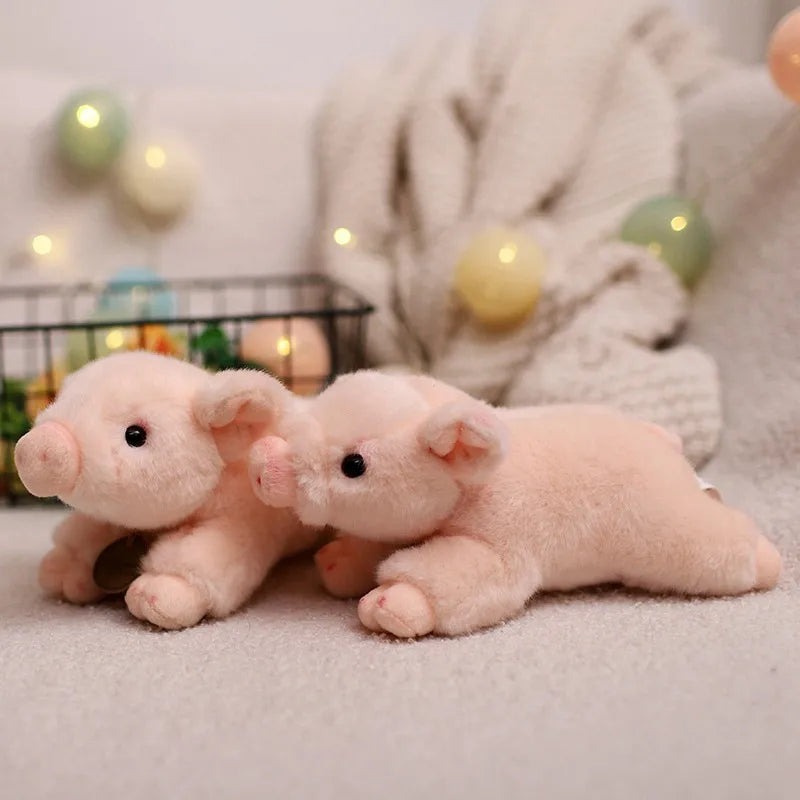 20cm Cute Lifelike Pig Plush Toy | Stuffed Soft Animal Simulation Piggy Doll | Perfect Birthday Gift for Girls and Boys