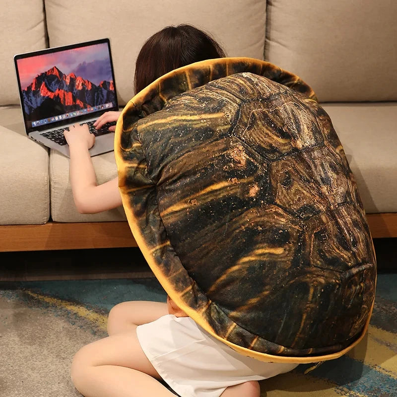 100CM Huge Size Turtle Shell Pillow | Plush Toys | Big Tortoise Clothes Stuffed Soft for Sleeping | Game Gifts