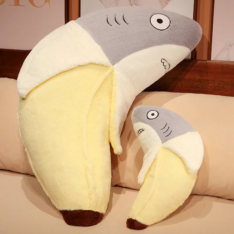 New Kawaii Transform Shark Banana Plush Toy Stuffed CuteShark Doll Animal Pillow Soft Cartoon Cushion Kid Christmas Gift | Alo Trendy