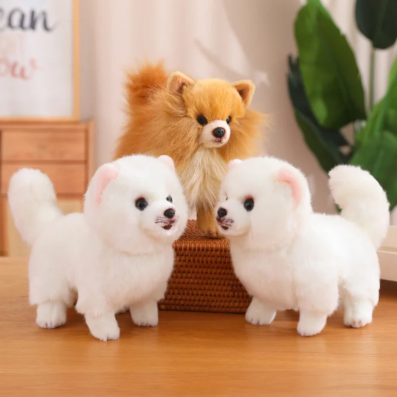 New Premium Cute Plush Pomeranian Dog | Real Life Toy Stuffed Animals | Soft Puppy Pet Doll for Children, Kids, and Girls | Lovely Gift