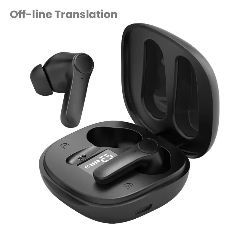 Translation Headphones with Real-Time Bluetooth | Earbuds Translator for 144 Languages | Simultaneous Business Interpretation Earphones