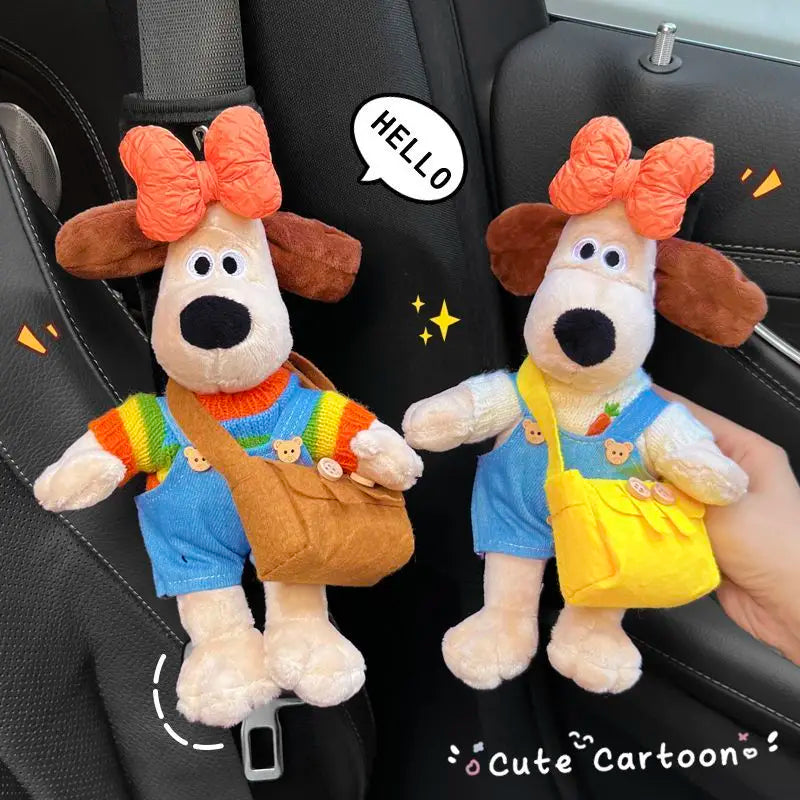 New Car Seat Belt Shoulder Protector Cute Cartoon High-end Korean Japanese Dog Doll Safety Belt Protec Car Interior Ornaments | Alo Trendy