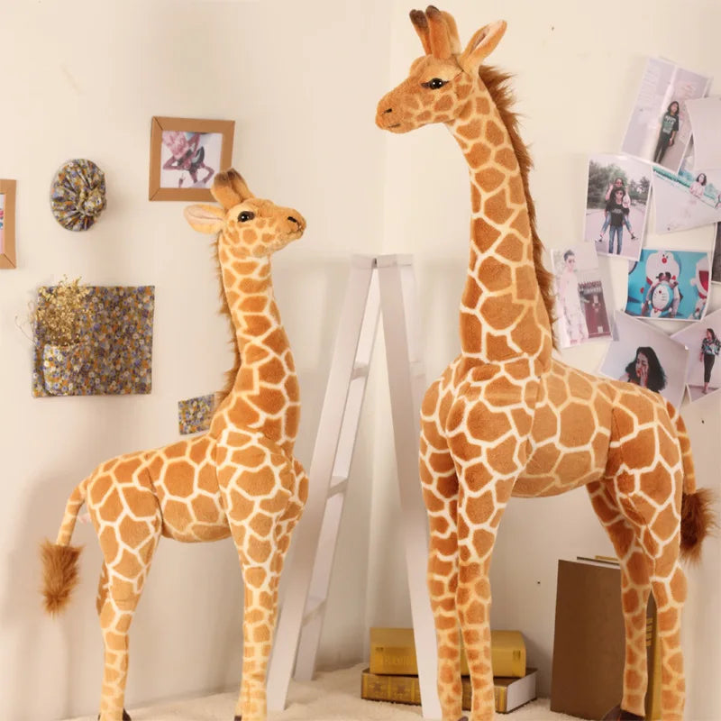 Giant Realistic Giraffe Plush Toy | Adorable Stuffed Animal Doll | Soft Simulation Giraffe Doll for Kids | Perfect Birthday Gift & Bedroom Decor