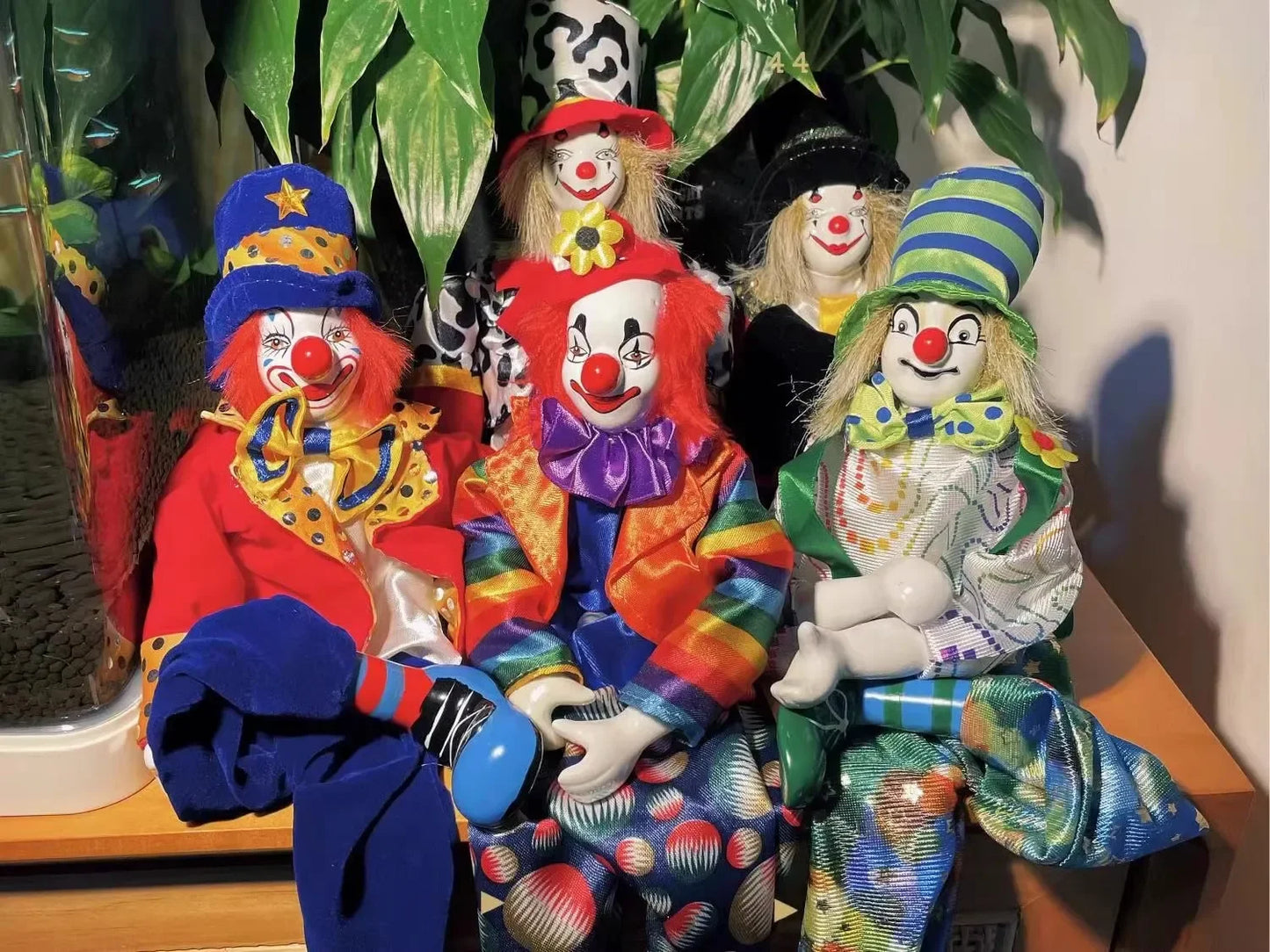 Poltergeist Clown Soft Stuffed Doll Figure | Hanging Foot Plushies Anime Figures | Halloween Decoration Gift for Kids