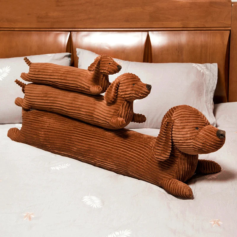 Cartoon Dachshund Dog Plush Toy Pillow | Soft Stuffed Animal for Girls | Cute Home Decor Gift