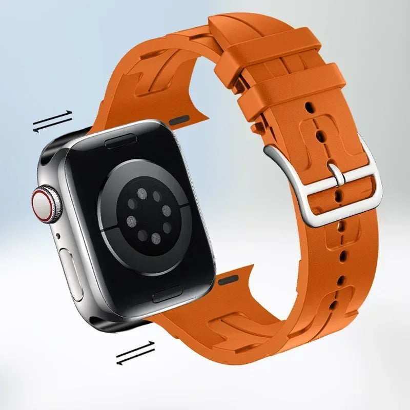 Silicone Strap for Apple Watch 9, 8, 7 | Soft and High-Quality Bracelet for iWatch Ultra 2, SE, Series 6, 5, 4, 3 | Available in 45mm, 44mm, 42mm, 41mm, 40mm, and 49mm