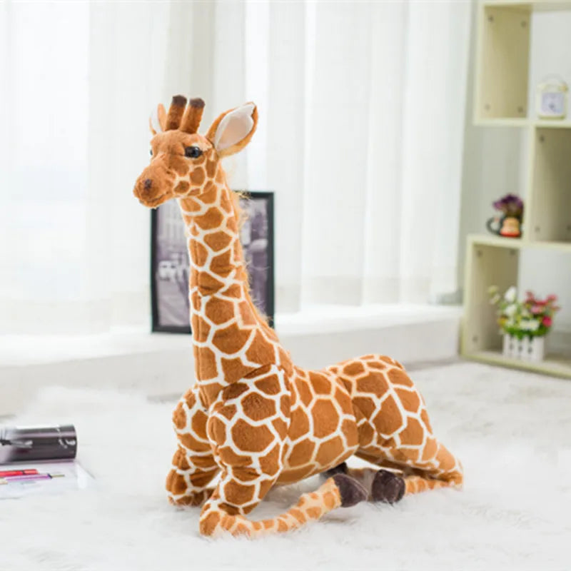 Giant Realistic Giraffe Plush Toy | Adorable Stuffed Animal Doll | Soft Simulation Giraffe Doll for Kids | Perfect Birthday Gift & Bedroom Decor