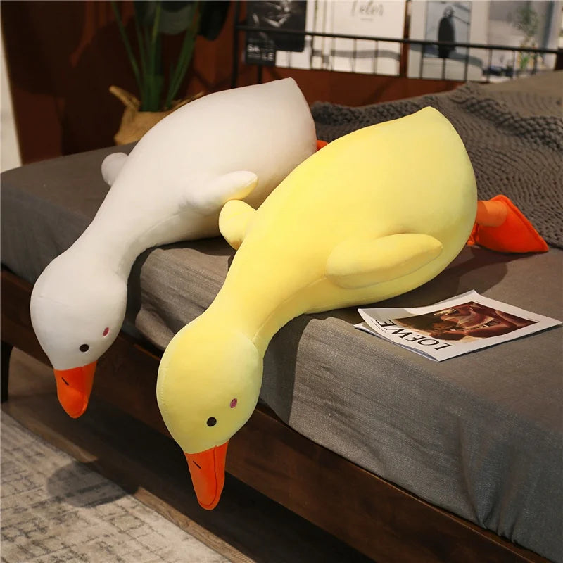 Big Kawaii Duck Plush Toy Cute Goose Sleeping Pillow | High Quality Stuffed Doll Soft Funny Sweet Present for Friends Kids Gifts | Alo Trendy