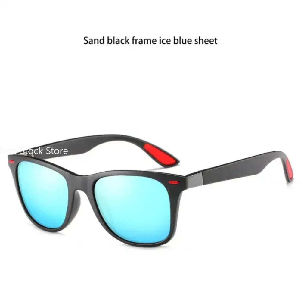 Fashion Classic Polarized Sunglasses for Men and Women | Square Sun Glasses with Anti-glare UV400 Protection | Perfect for Travel, Fishing, and Cycling