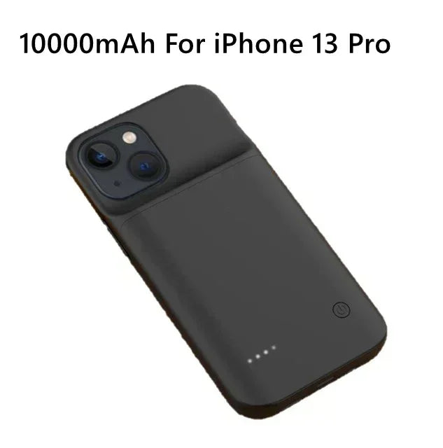 10000mAh Battery Charger Case for iPhone 14 Plus/15 Pro/12 Pro Max/11 Pro/X/XS/XR/XS Max/6/6S/7/8 Plus | High-Capacity Power Bank Case