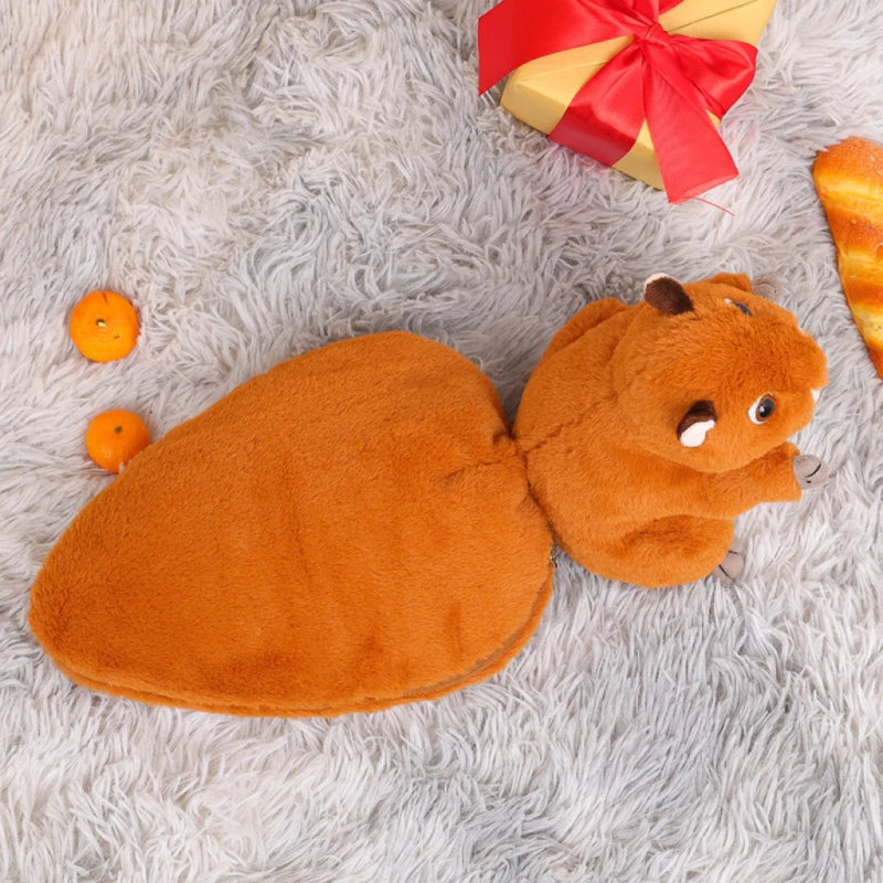 Kawaii Pinecone Transfigured Squirrel Plush Toy | Cute Nuts Turn Into Big Tail Squirrel Plush Toy | Perfect Kids Birthday and Christmas Gifts