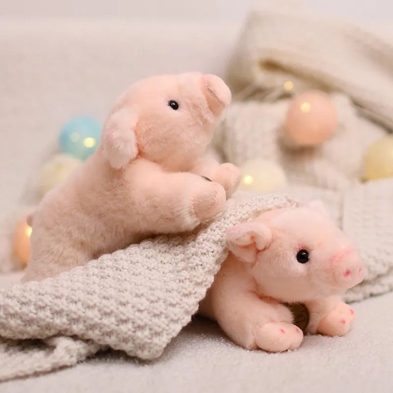 20cm Cute Lifelike Pig Plush Toy | Stuffed Soft Animal Simulation Piggy Doll | Perfect Birthday Gift for Girls and Boys