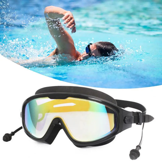 Swimming Goggles Wide View Diving Goggles | Anti-Fog Waterproof Swimming Eyeglasses | UV Protection No Leaking Swim Glasses