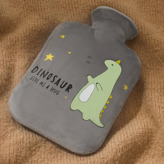 2L Hot Water Bottle Dinosaur Cartoon | Portable Water Filled Heating Pad Injection Cute Hot Water Bottle | Alo Trendy