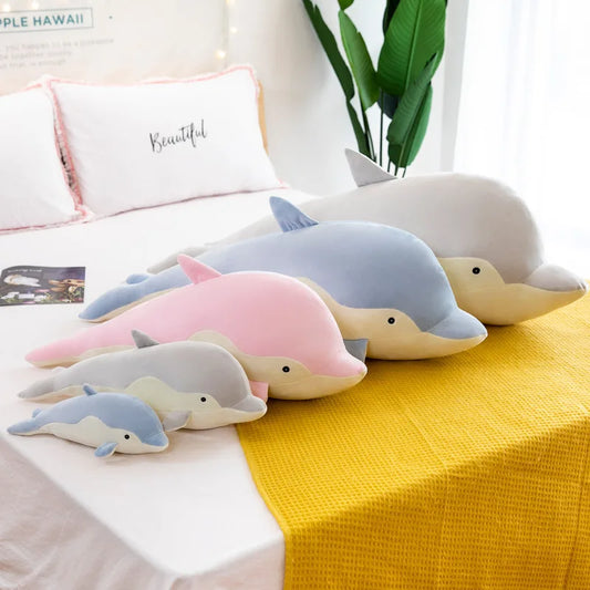 Children's Toy Large Dolphin Doll | Cute Soft-Bodied Marine Animal Plush Whale Throw Pillow | Birthday Gift | Alo Trendy