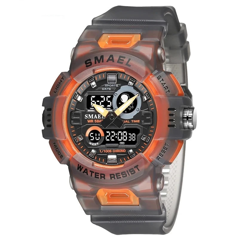 Sport Watches Digital Watch | LED 50m Waterproof Military Wristwatch | Male Clocks | Mens Watches | Stopwatches | Alarm Clock