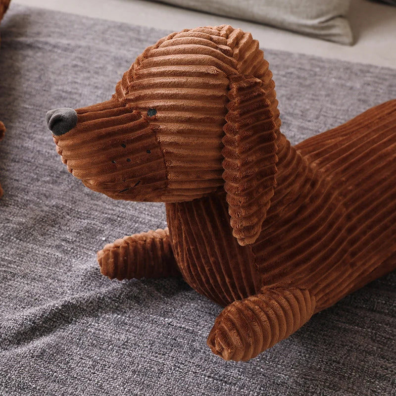 Cartoon Dachshund Dog Plush Toy Pillow | Soft Stuffed Animal for Girls | Cute Home Decor Gift