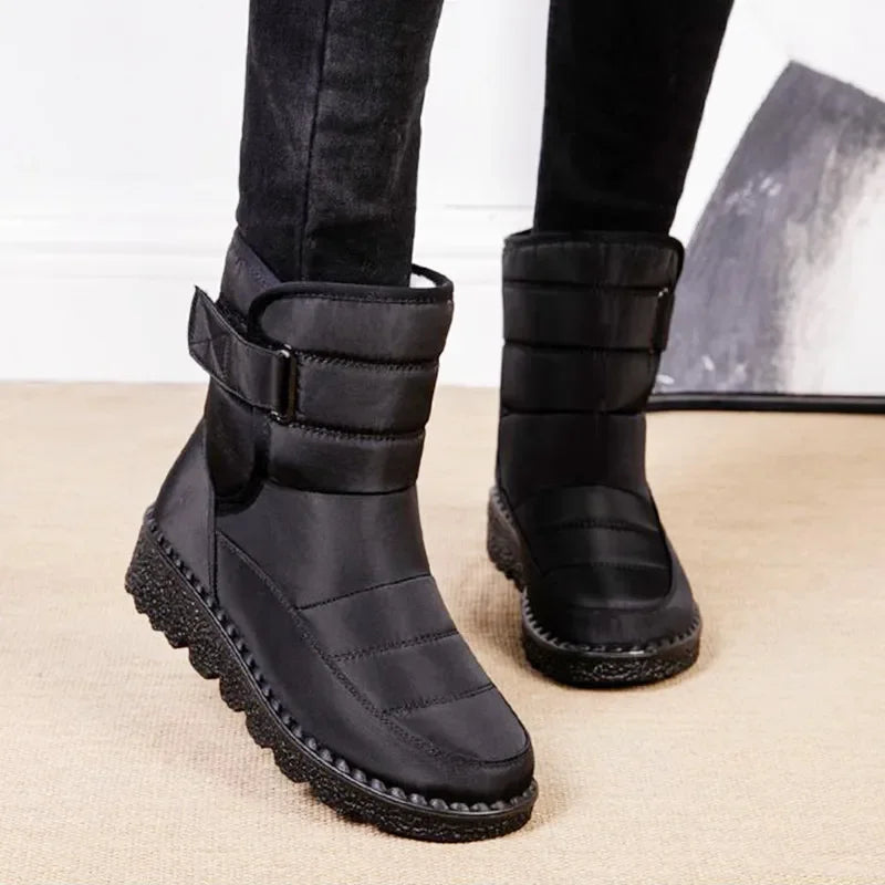 Women’s Waterproof Winter Snow Boots | Non-Slip Platform Warm Ankle Boots | Cotton-Padded Botas de Mujer