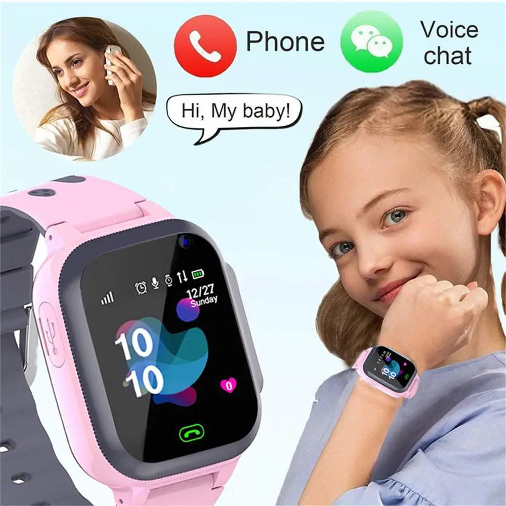 Kids Smart Watch GPS SOS | Waterproof Kids Watches with Call Function | Children Smartwatch Clock with SIM Card and Location Tracker for Xiaomi