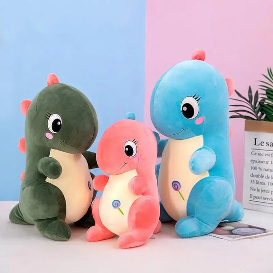 Soft Dinosaur Pillow Doll | Cute Dinosaur Plush Toy | Down Cotton Children's Gift Plushie | Best Gifts for Kids