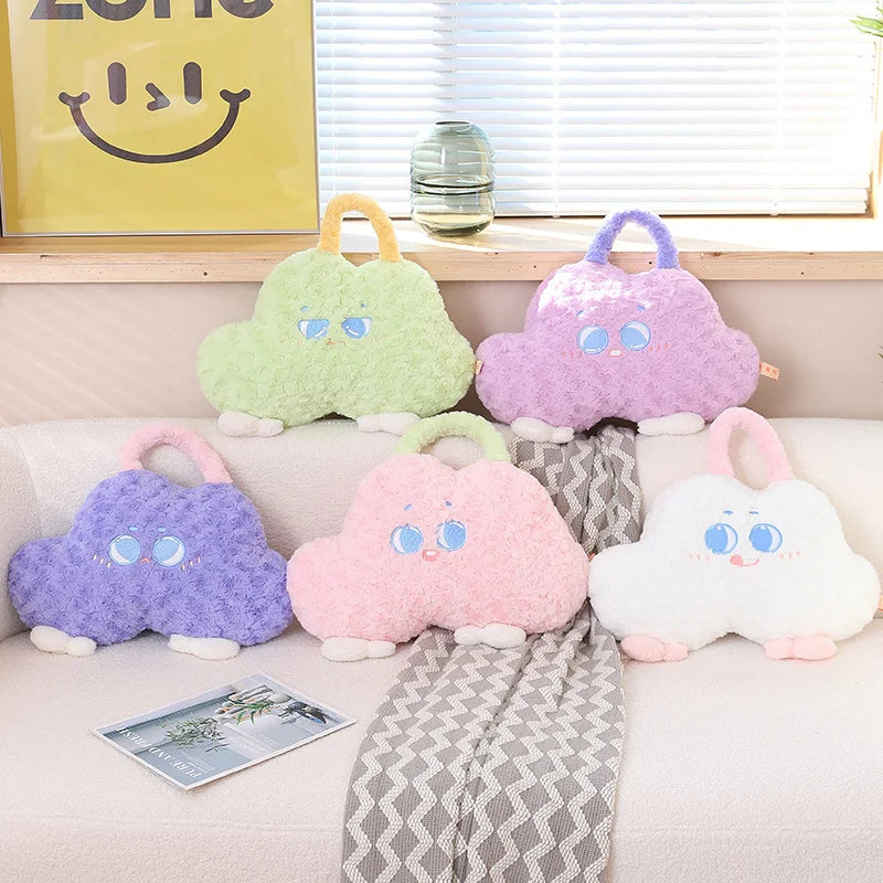 45cm New Kawaii Cloud Plush Pillow Toy | Cute Stuffed Soft Smile Cloud Doll Plush Bag for Girlfriend Women Gifts Home Decor | Alo Trendy