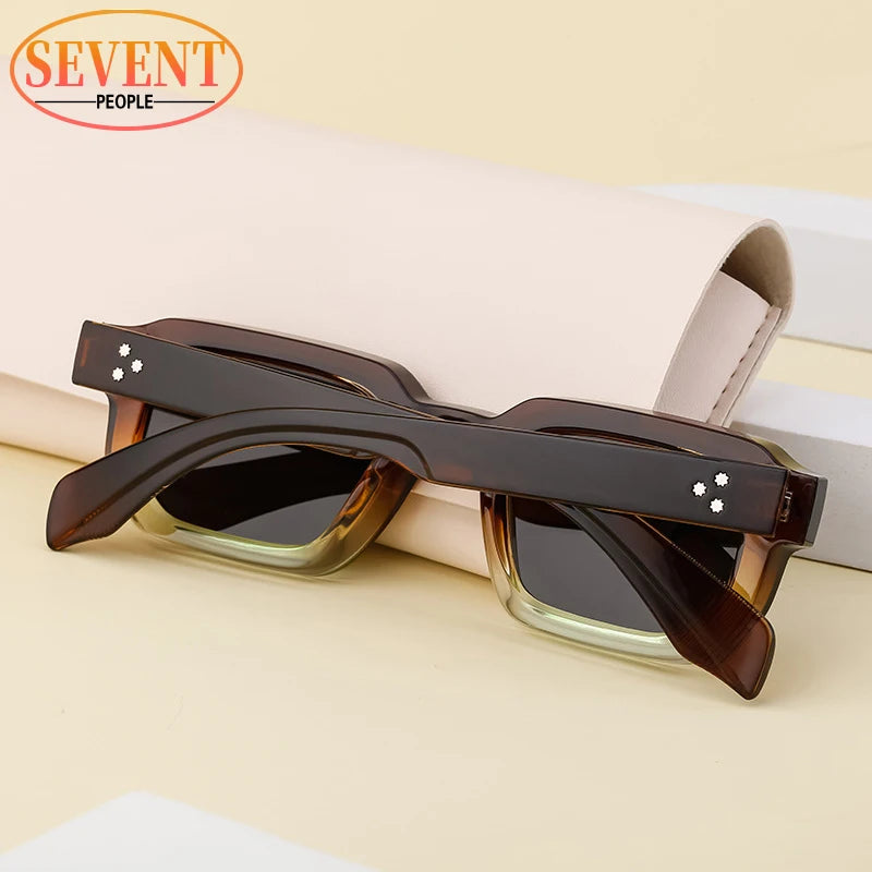 Polarized Square Sunglasses Men 2024 | Luxury Brand Designer New Fashion Rectangle Sun Glasses For Women | Driving Shades Eyewear | Alo Trendy