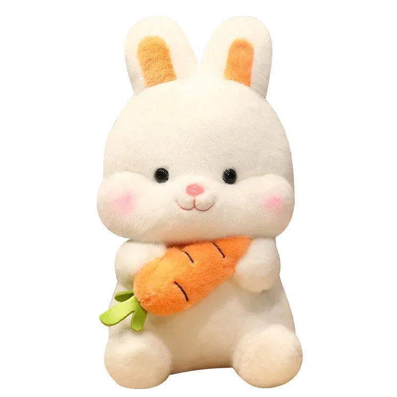 Kawaii Carrot Rabbit Plush Toys | Adorable Bunny Dolls | Stuffed Pillow | Soft Animal Cushion | Girls Kids Birthday Christmas Gifts