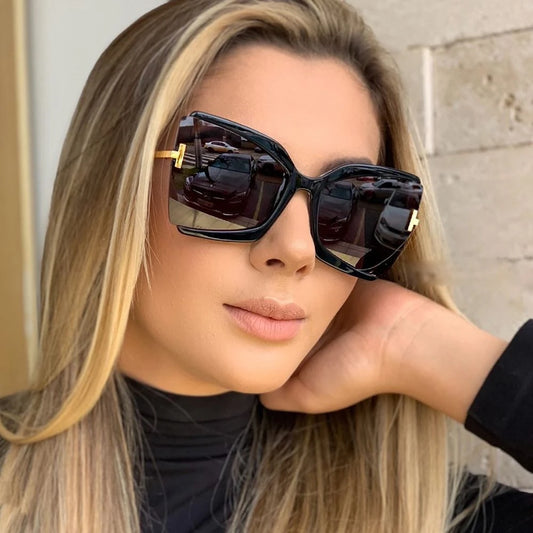 Brand Designer Oversized Square Women Sunglasses | Big Frame Colorful Shades for Female | Stylish Sun Glasses for Women