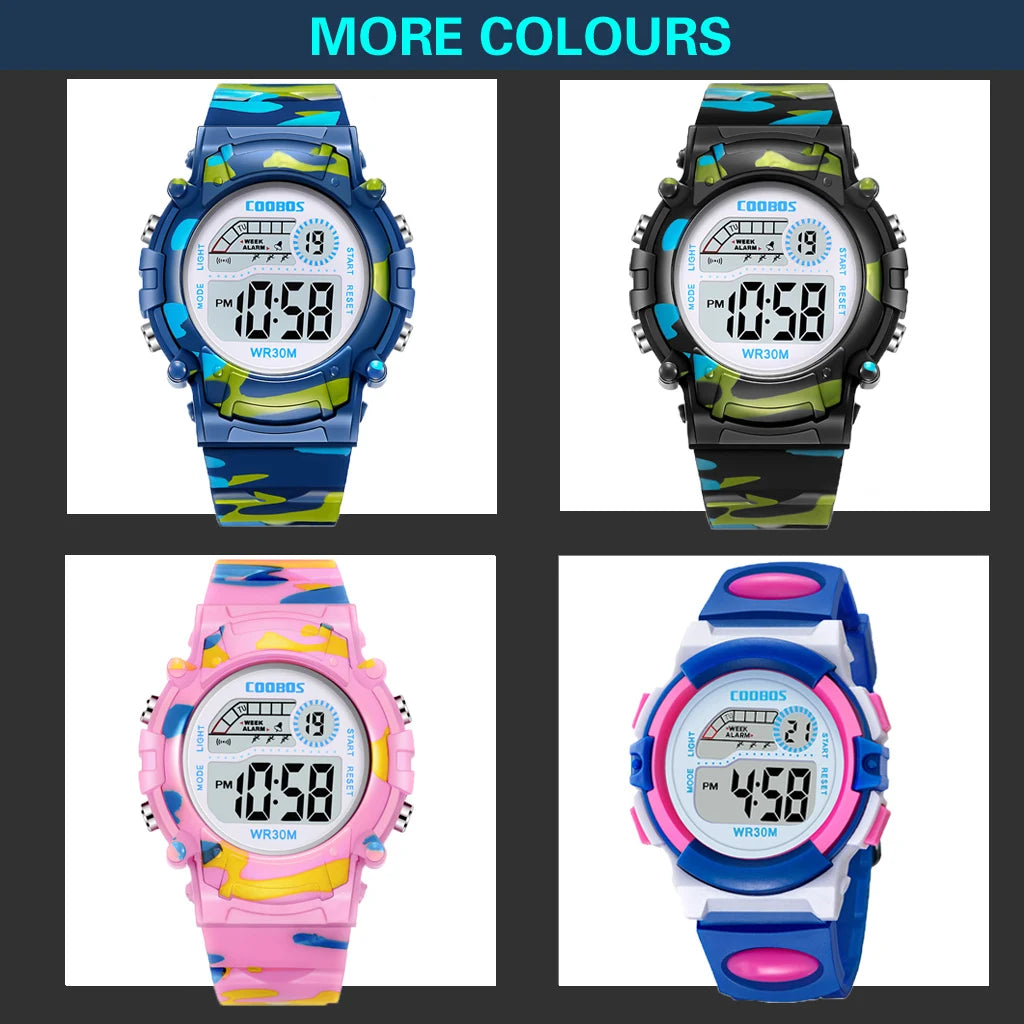 New Military Watch For Child Boy Girl | Sport Digital Kids Watches | Alarm Date Luminous Waterproof Watches | Student Electronic Clock