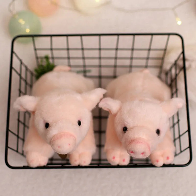 20cm Cute Lifelike Pig Plush Toy | Stuffed Soft Animal Simulation Piggy Doll | Perfect Birthday Gift for Girls and Boys