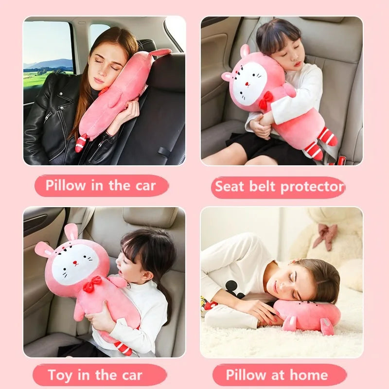 Car Safety Belt Cover Baby Seat Belt Protector Neck Cushion Sleeping Head Support Unicorn Cute Pillow Belt For Children Girl Boy | Alo Trendy