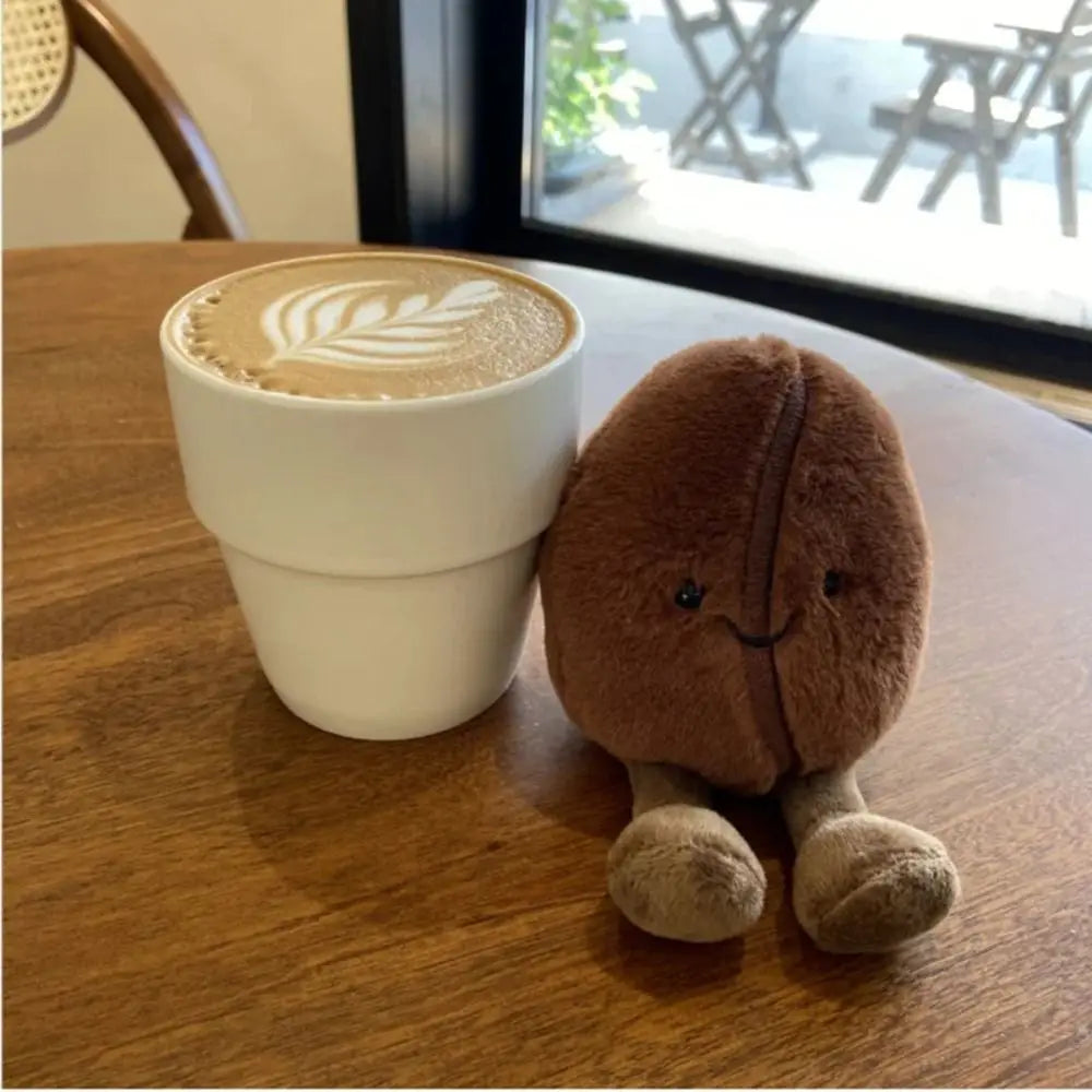 Cartoon Simulated Coffee Bean Plush Toys | Stuffed Toys | Funny Coffee Food Plush Doll | 13cm Soft Food Bean Plush Toys | Birthday Gift | Alo Trendy